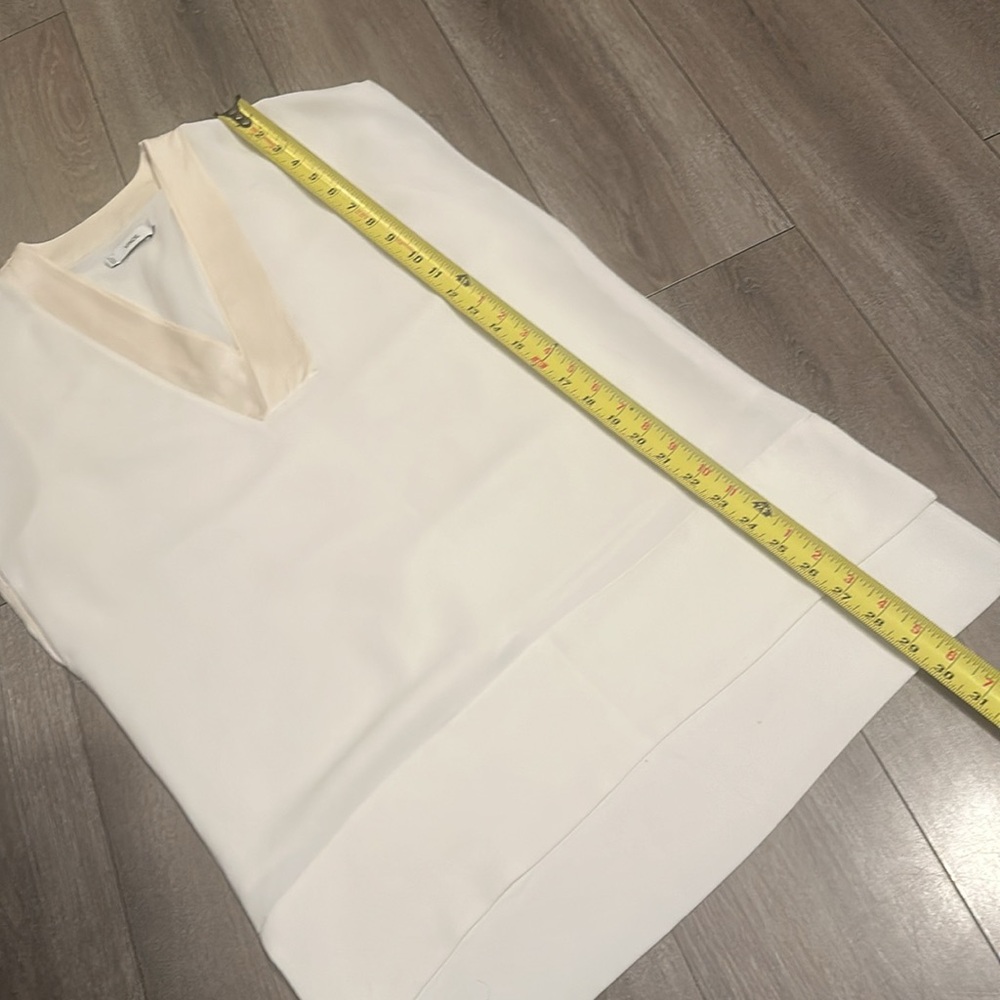Vince White Sleeveless Tunic with Relaxed Fit - Picture 7 of 9